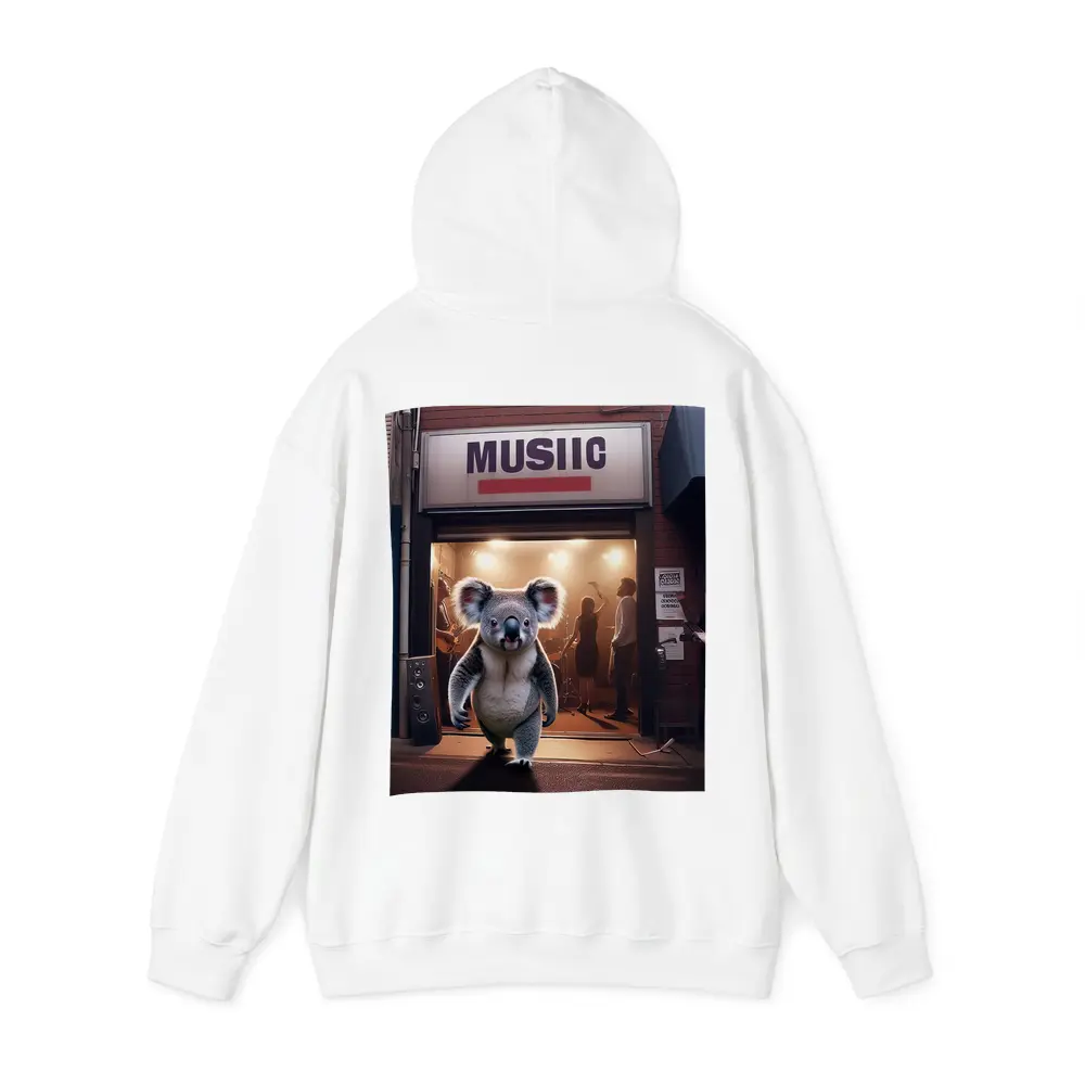 Koala Walking Out of Music Store – Hoodies