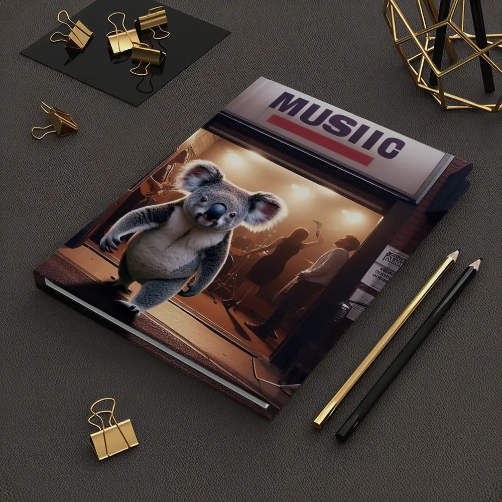Koala Walking Out of Music Store – Notebooks