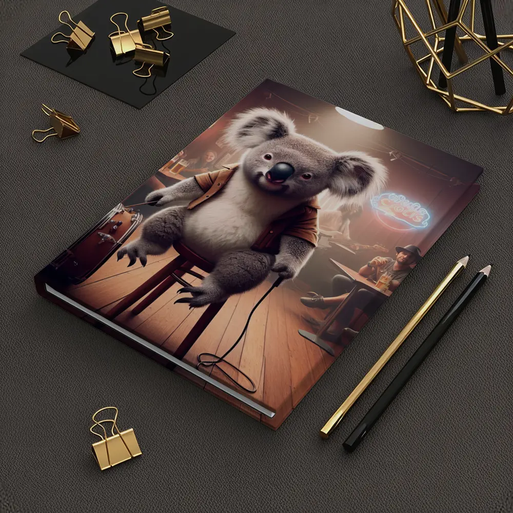 Koala Musician Performing Live at Bar – Notebooks