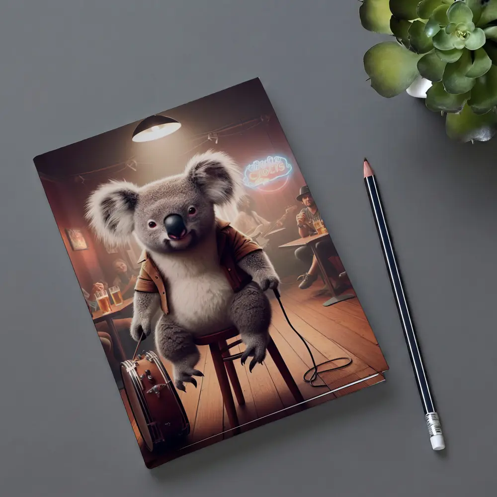 Koala Musician Performing Live at Bar – Notebooks
