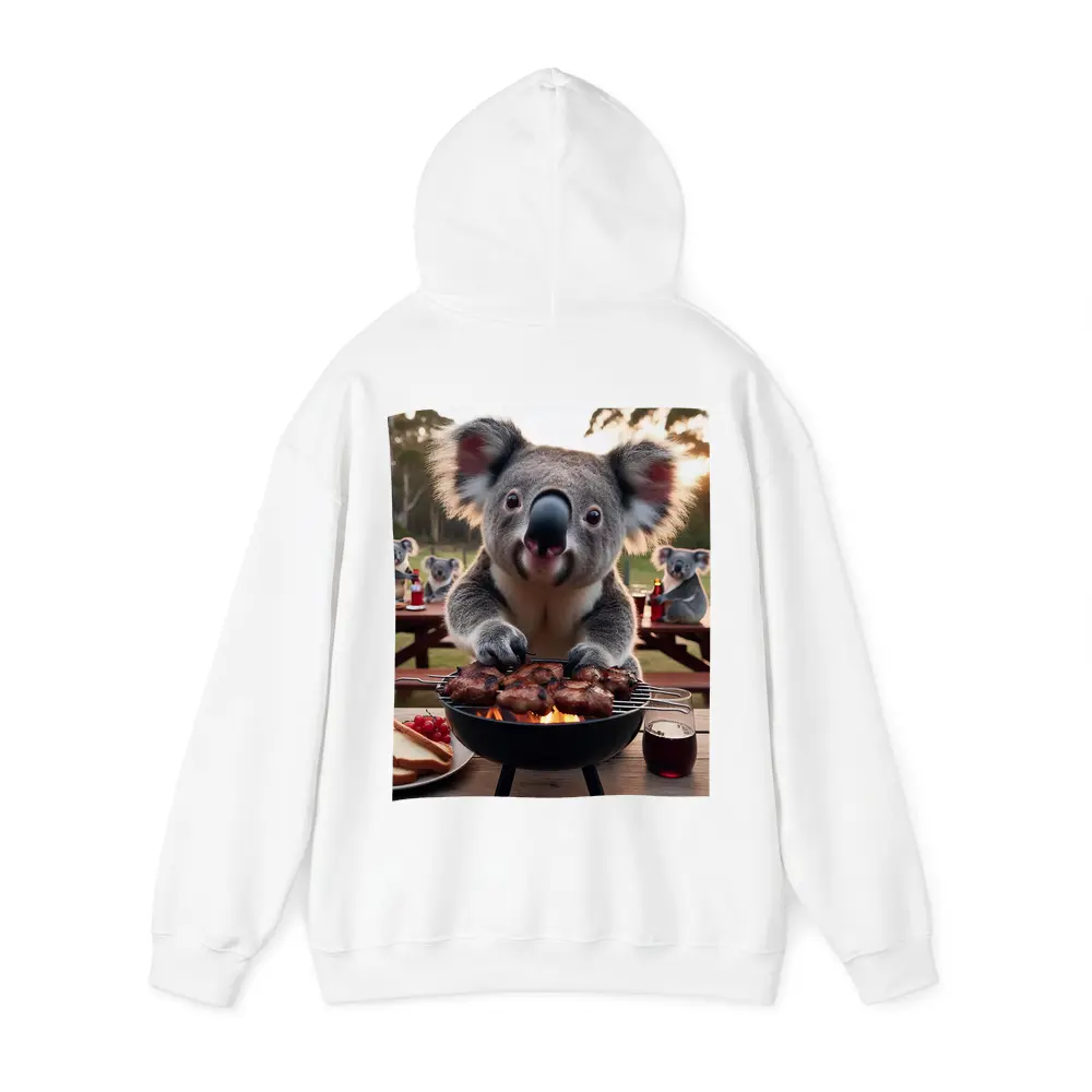 Koala Grilling Meat Outdoor BBQ Scene – Hoodies