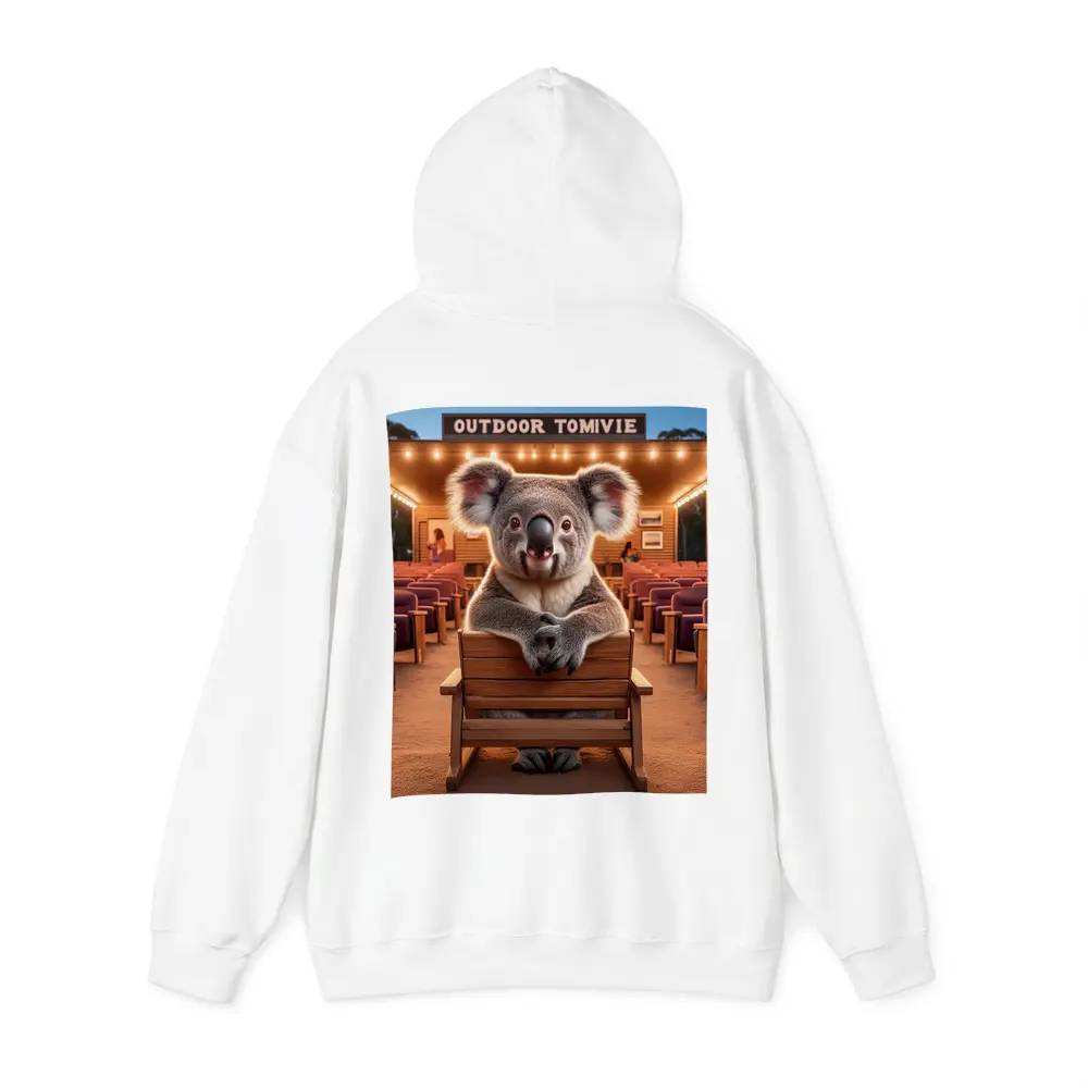 Koala Sitting at Outdoor Movie Theater – Hoodies