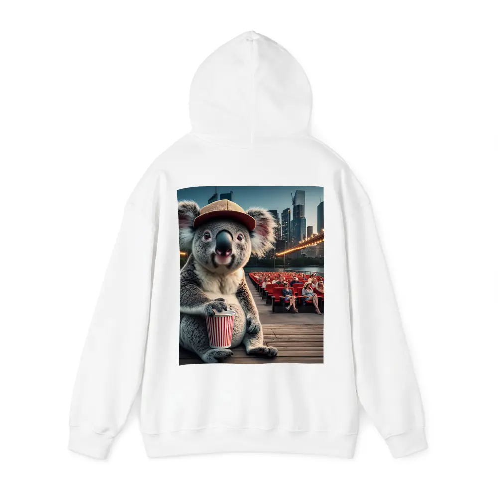 Koala With Popcorn Outdoor Cinema City – Hoodies