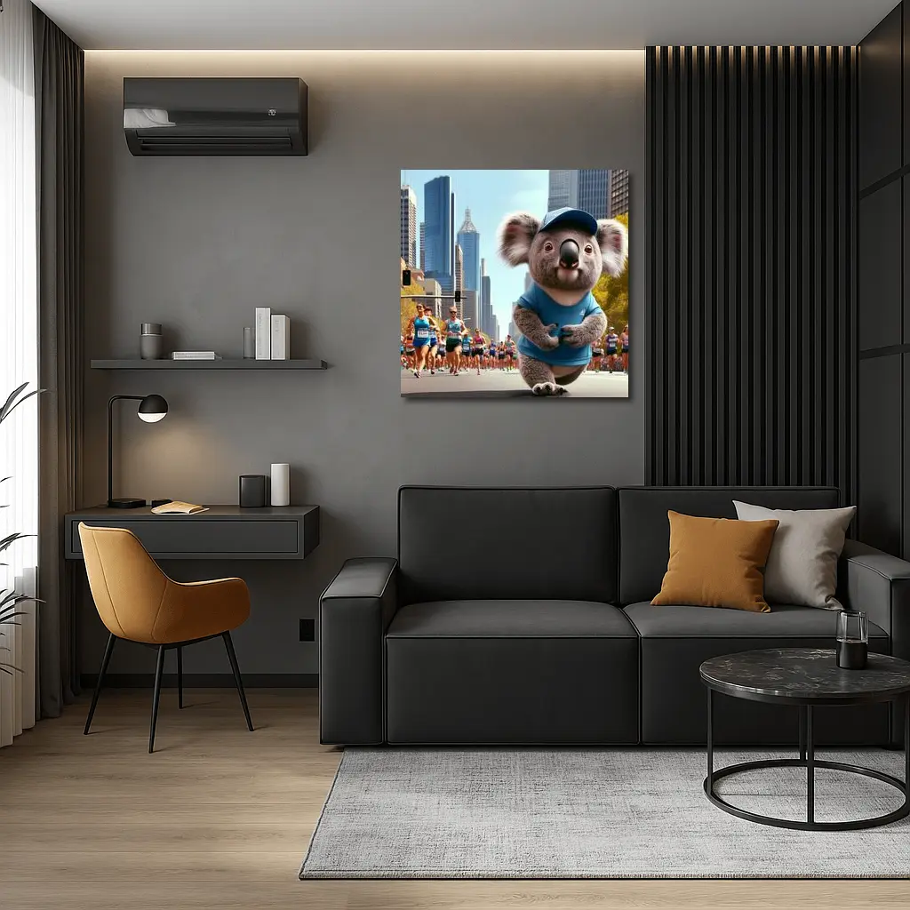 Koala Running City Marathon Street Race – Wall Art