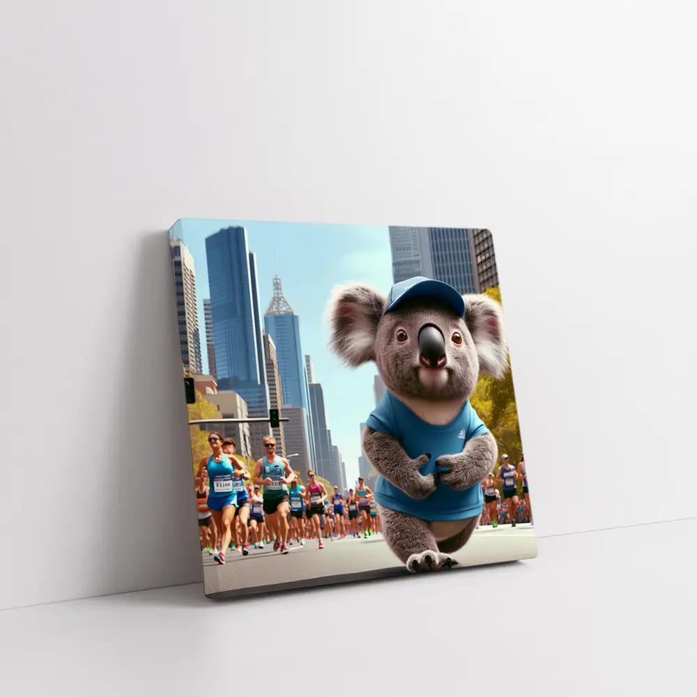 Koala Running City Marathon Street Race – Wall Art