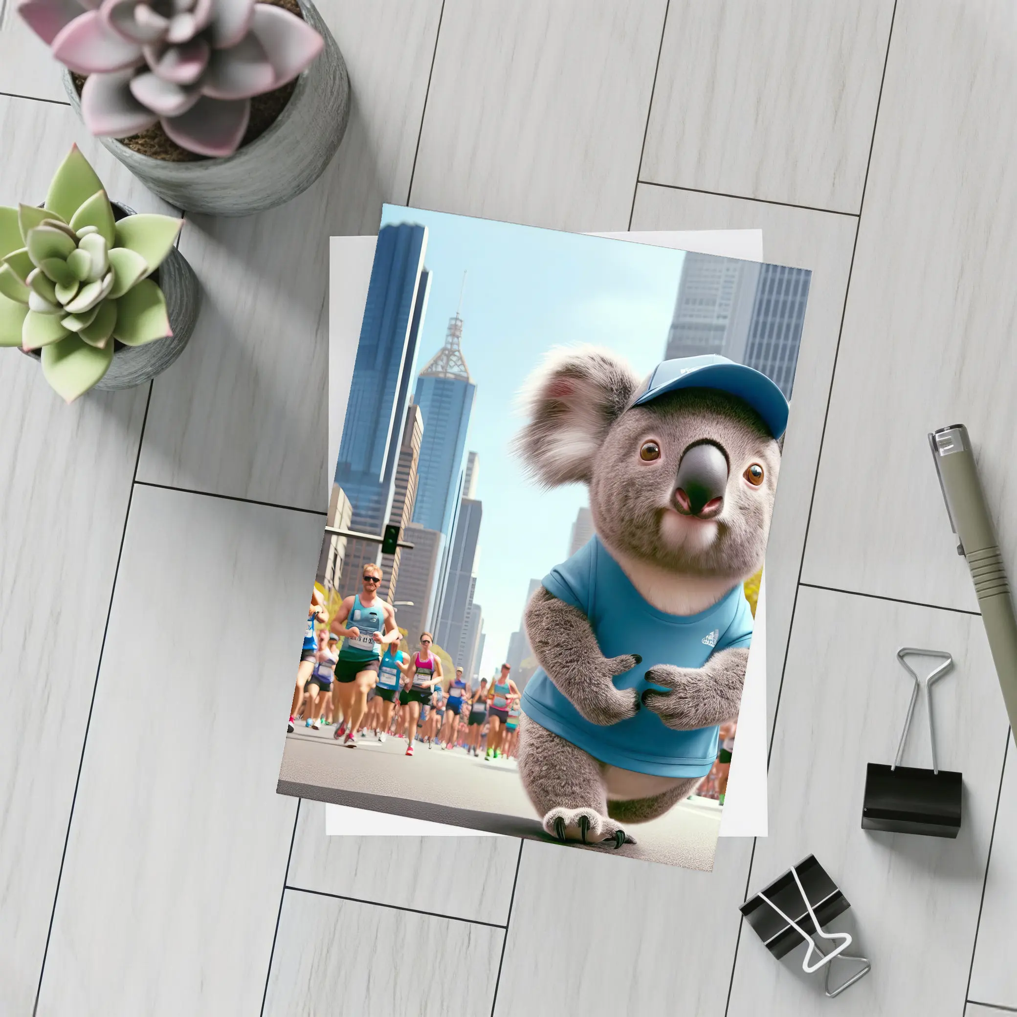 Koala Running City Marathon Street Race – Postcards