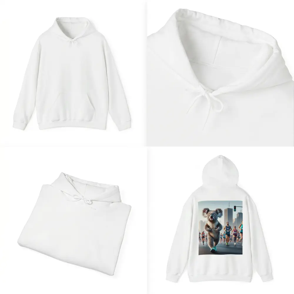 Koala Running City Marathon Race Art – Hoodies