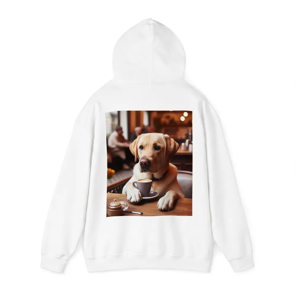 Labrador Retriever Dog Coffee Cafe Scene – Hoodies