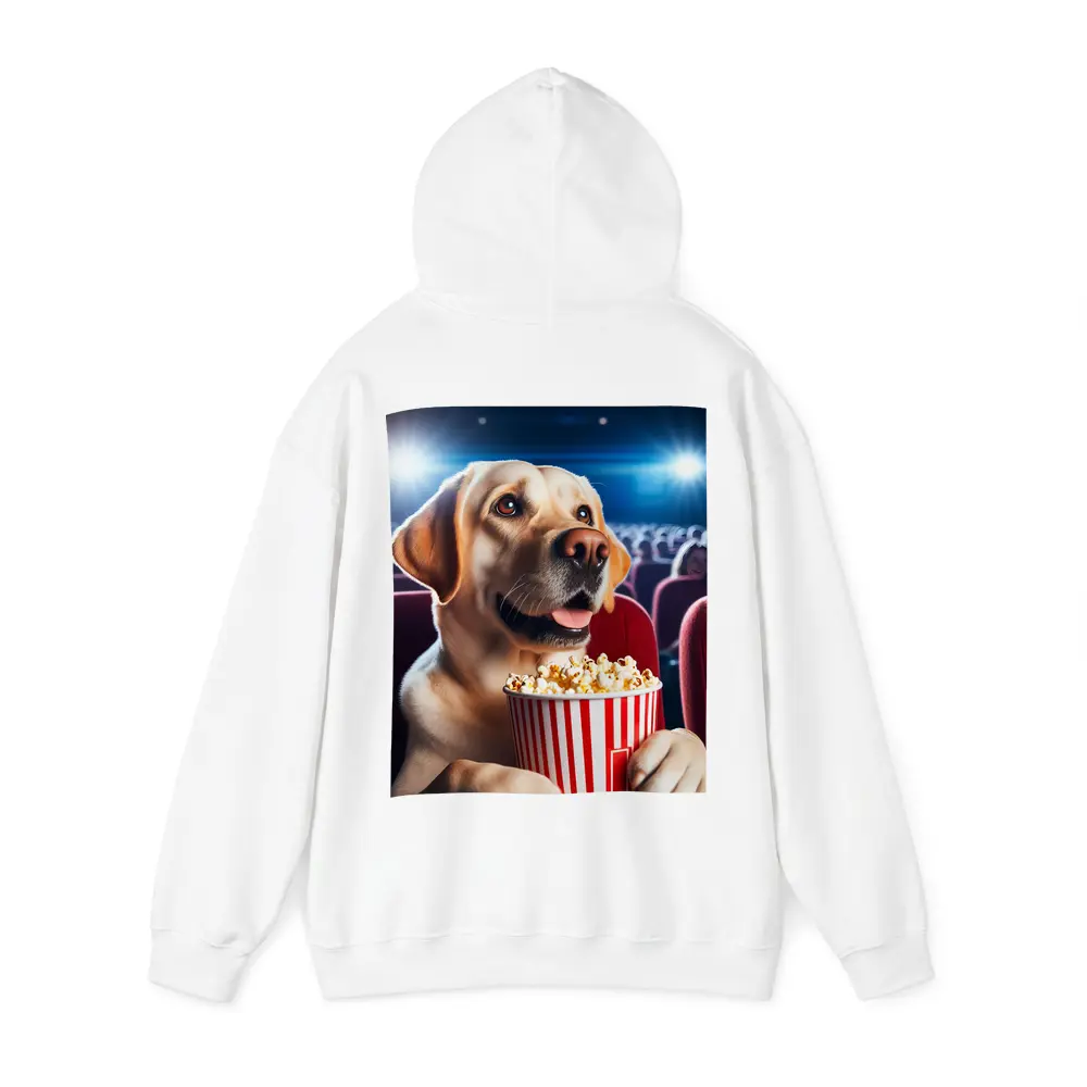 Labrador Retriever Watching Movie With Popcorn – Hoodies