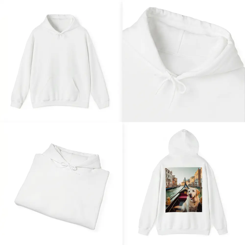 Labrador Retriever Riding Gondola Venice Canal – Hoodies