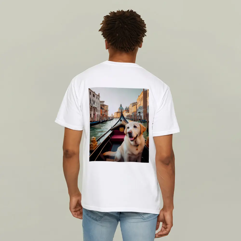 Labrador Retriever Riding Gondola Venice Canal – T-Shirts