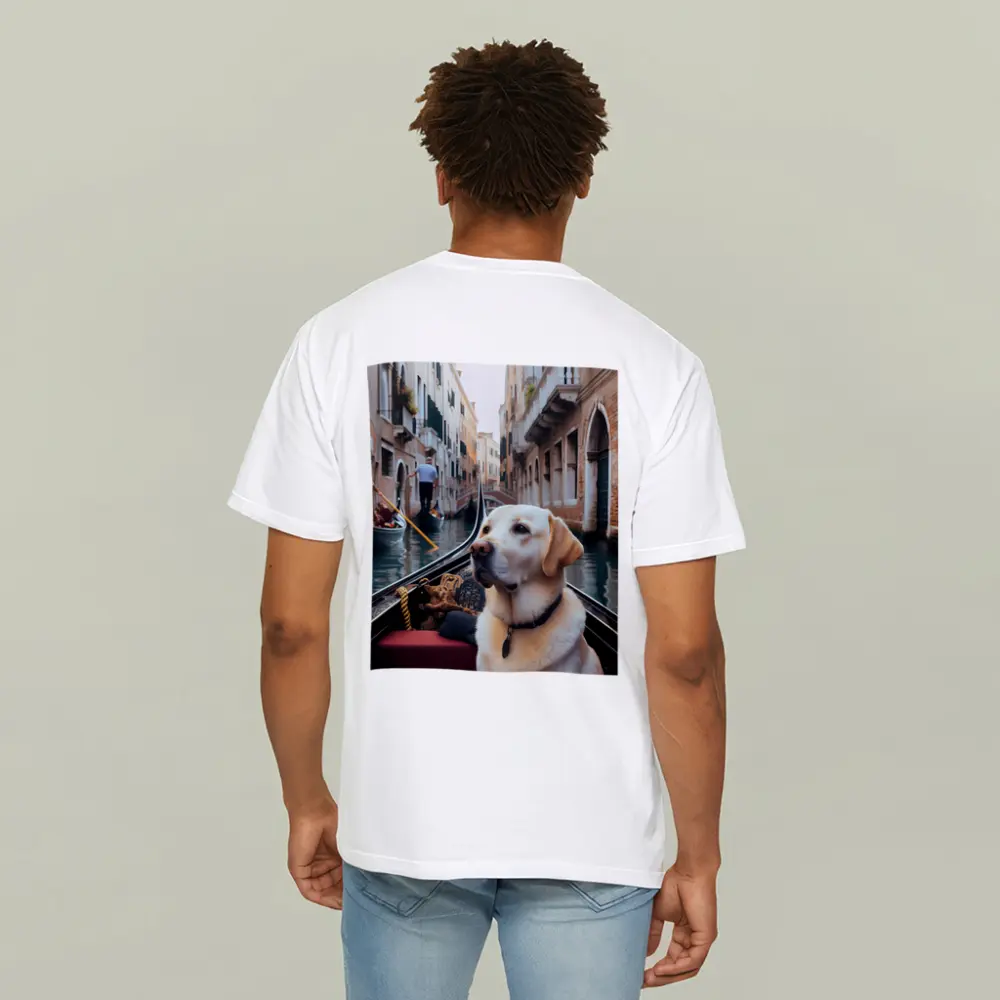 Labrador Retriever Riding Gondola Venice Canal – T-Shirts
