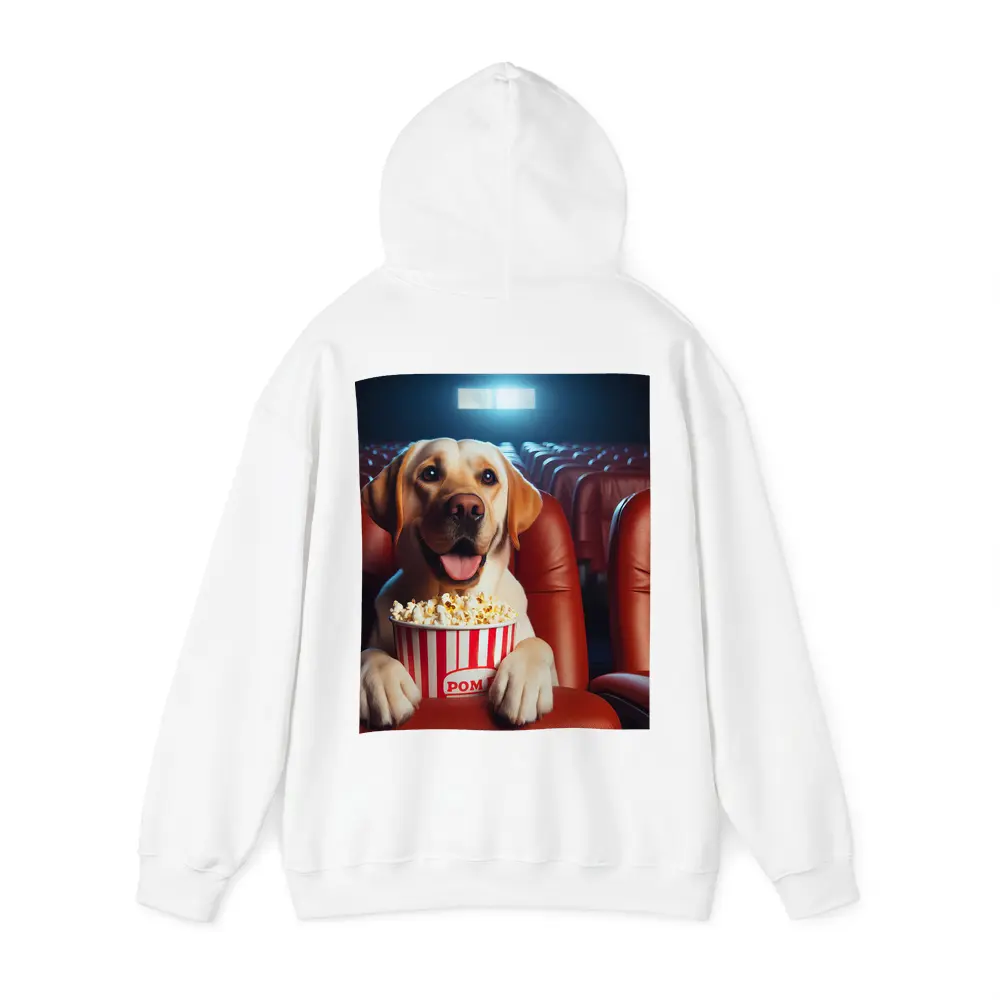 Labrador Retriever Watching Movie With Popcorn – Hoodies