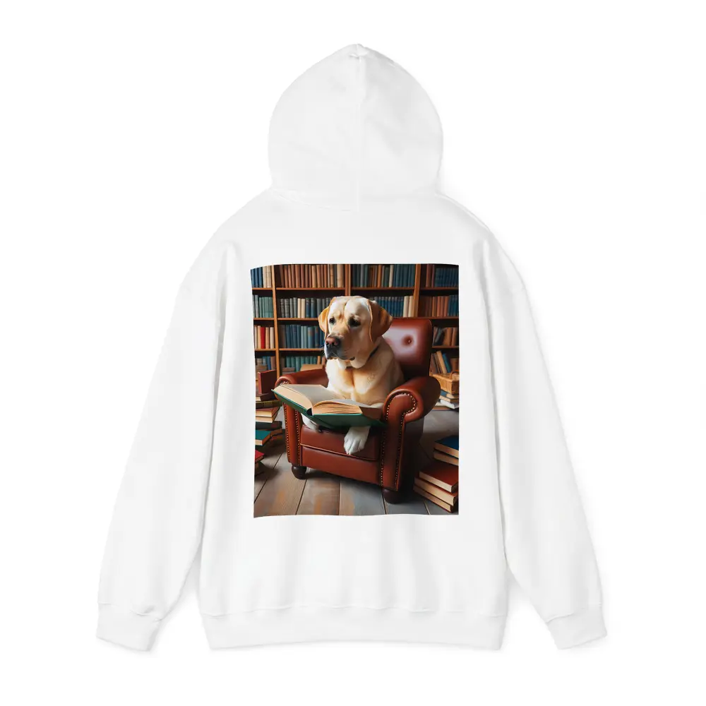 Labrador Retriever Reading Book Library Armchair – Hoodies