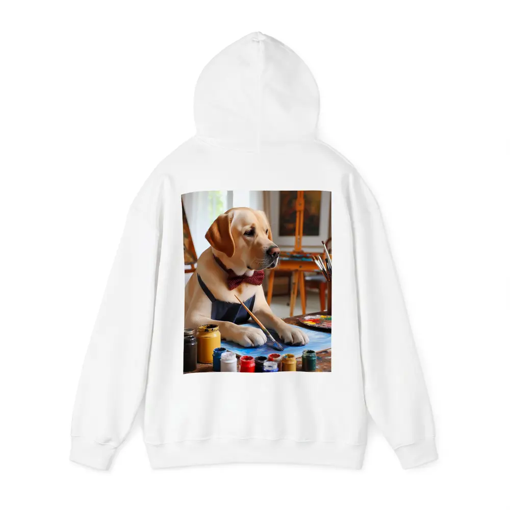Labrador Retriever Artist Painting in Studio – Hoodies