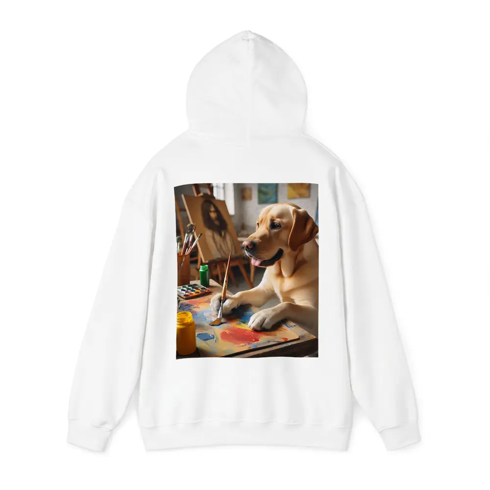 Labrador Retriever Painting in Art Studio – Hoodies
