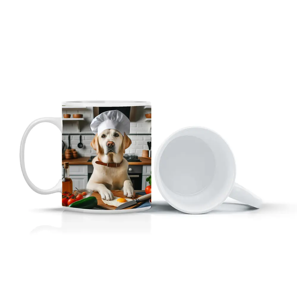 Labrador Retriever Chef Cooking In Kitchen – Mugs