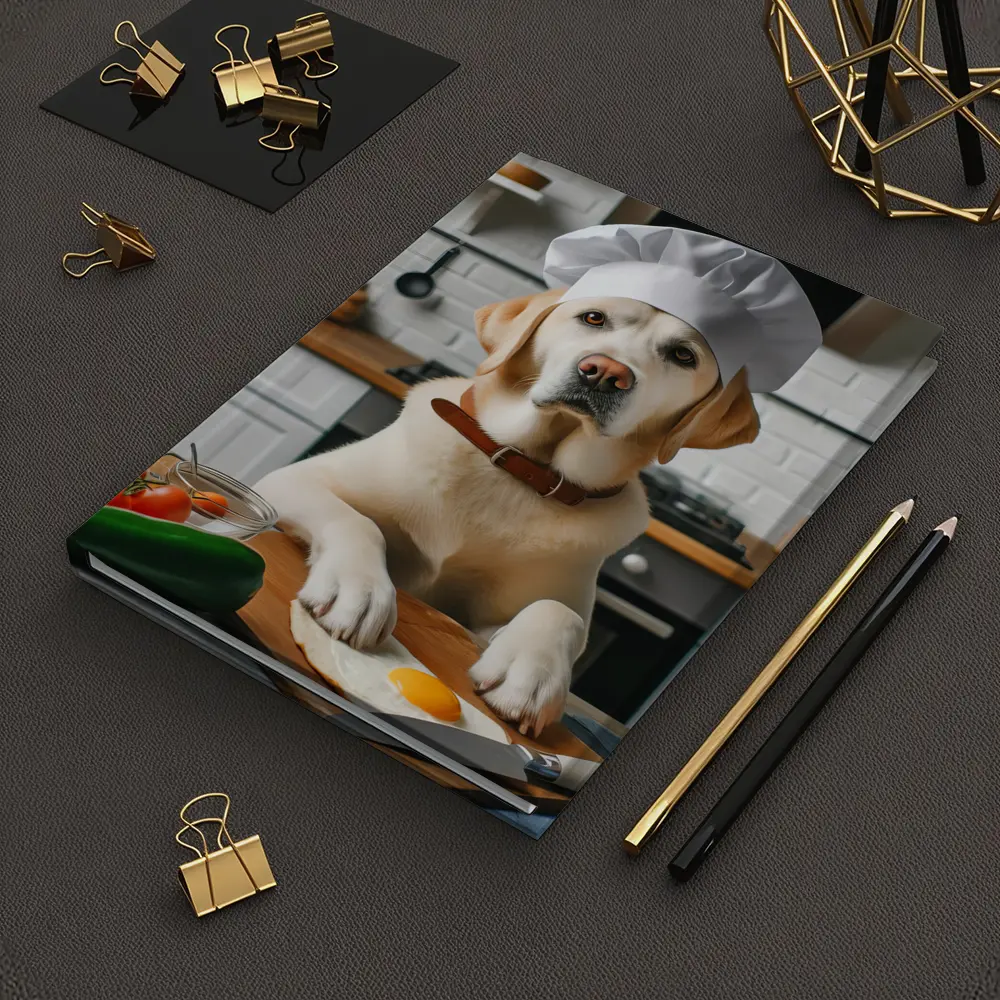 Labrador Retriever Chef Cooking In Kitchen – Notebooks