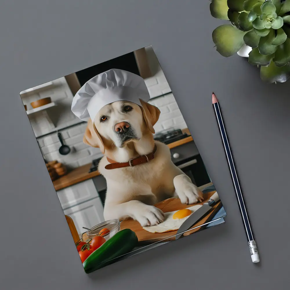Labrador Retriever Chef Cooking In Kitchen – Notebooks