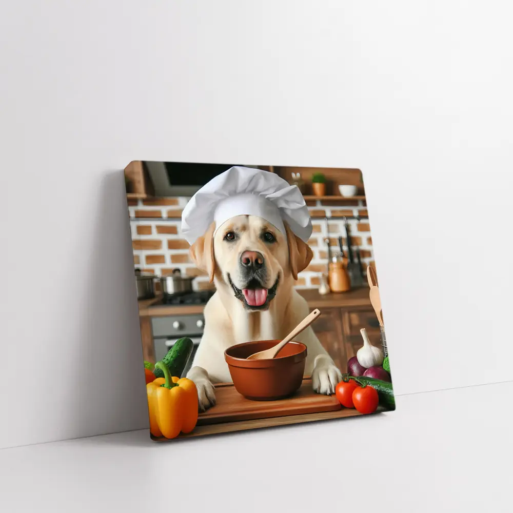 Labrador Retriever Chef Hat Kitchen Cooking – Wall Art