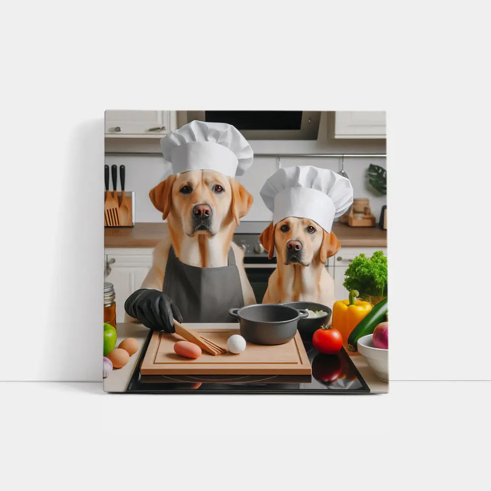 Labrador Retrievers Chef Hats Kitchen Cooking – Wall Art