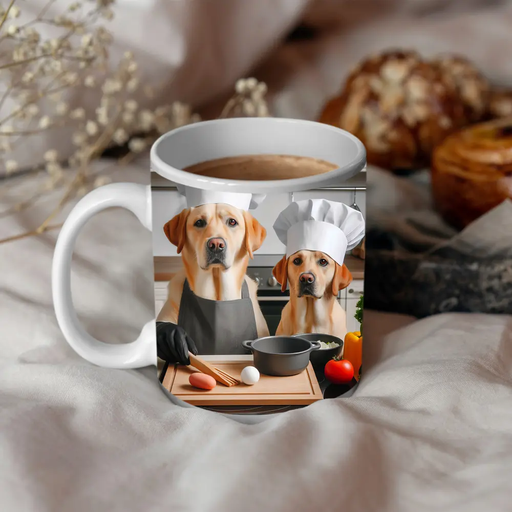 Labrador Retrievers Chef Hats Kitchen Cooking – Mugs