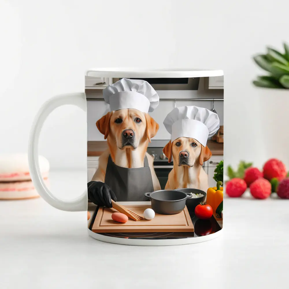 Labrador Retrievers Chef Hats Kitchen Cooking – Mugs