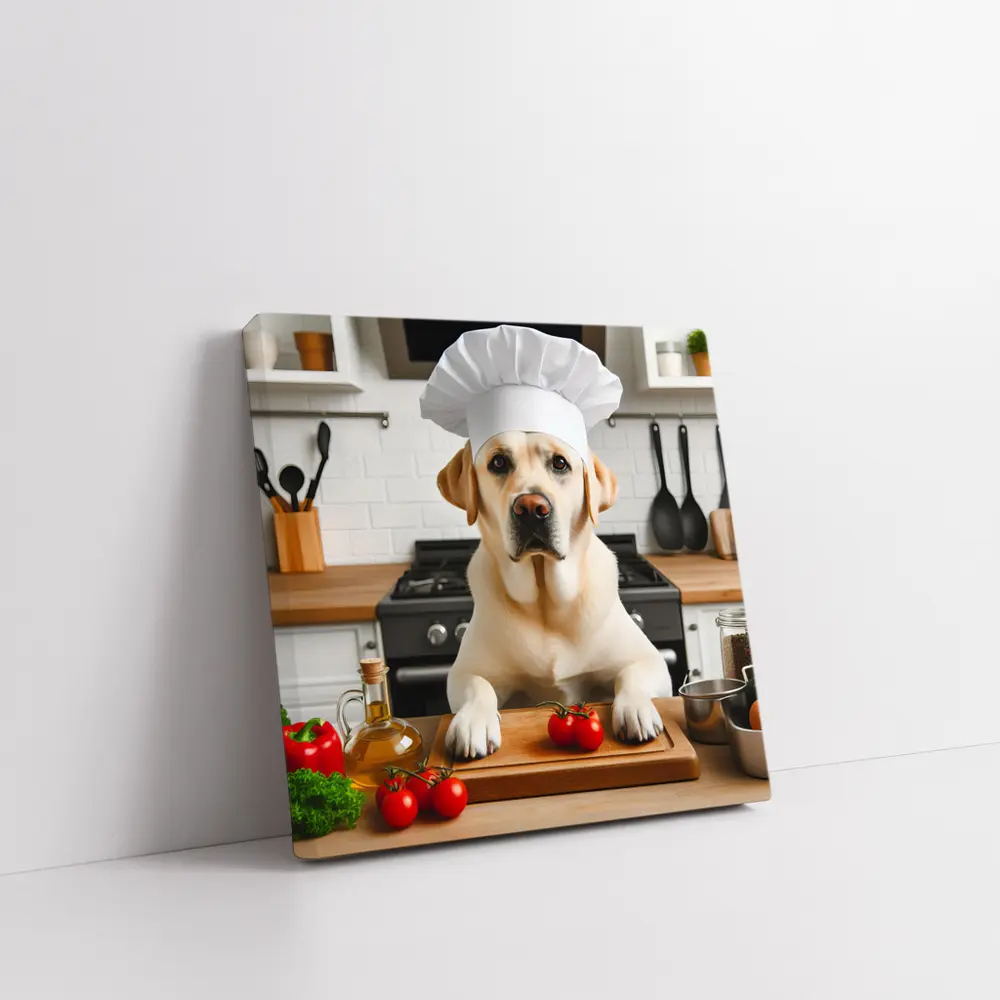 Labrador Retriever Chef Hat Kitchen Cooking – Wall Art