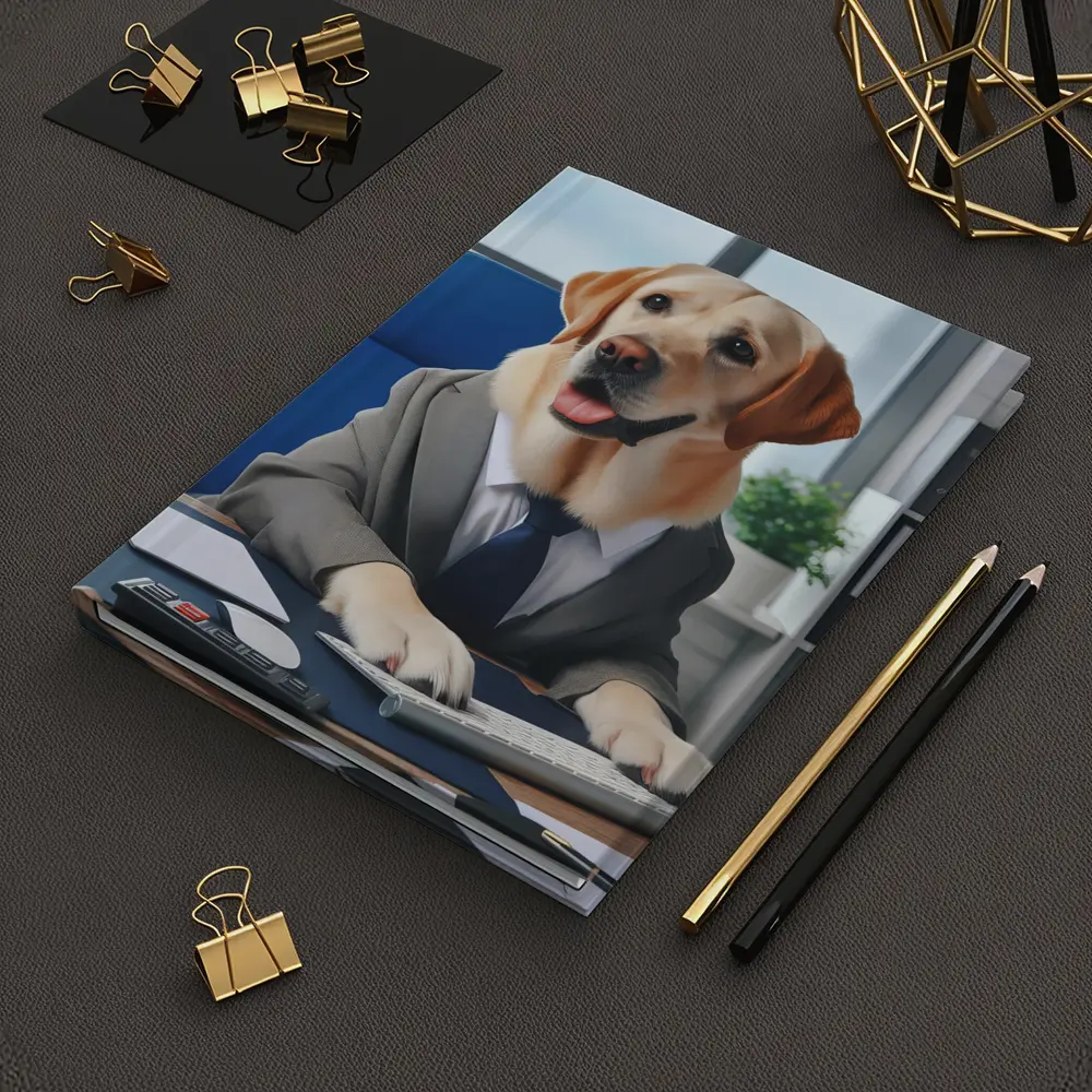 Labrador Retriever Boss Office Desk Suit – Notebooks