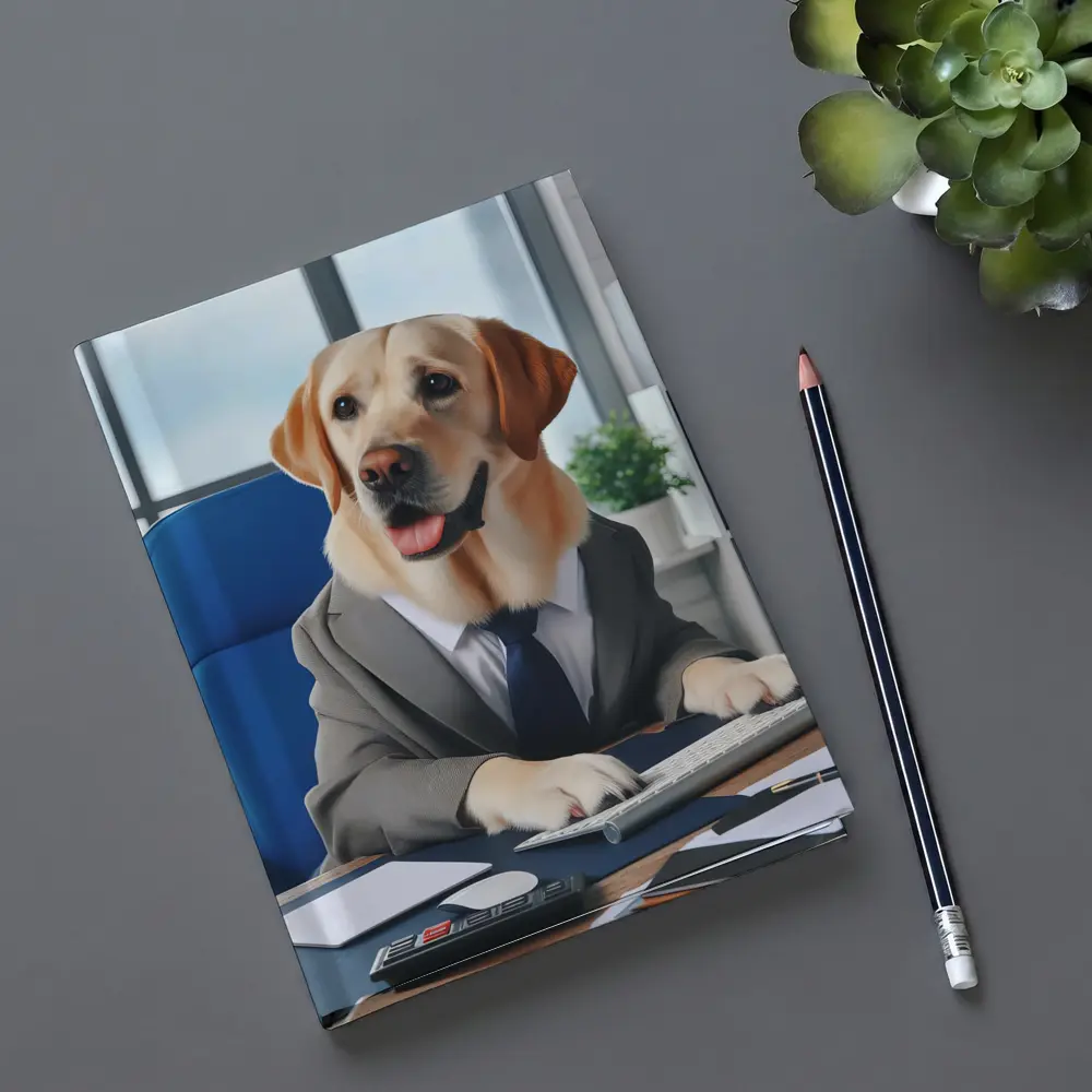Labrador Retriever Boss Office Desk Suit – Notebooks