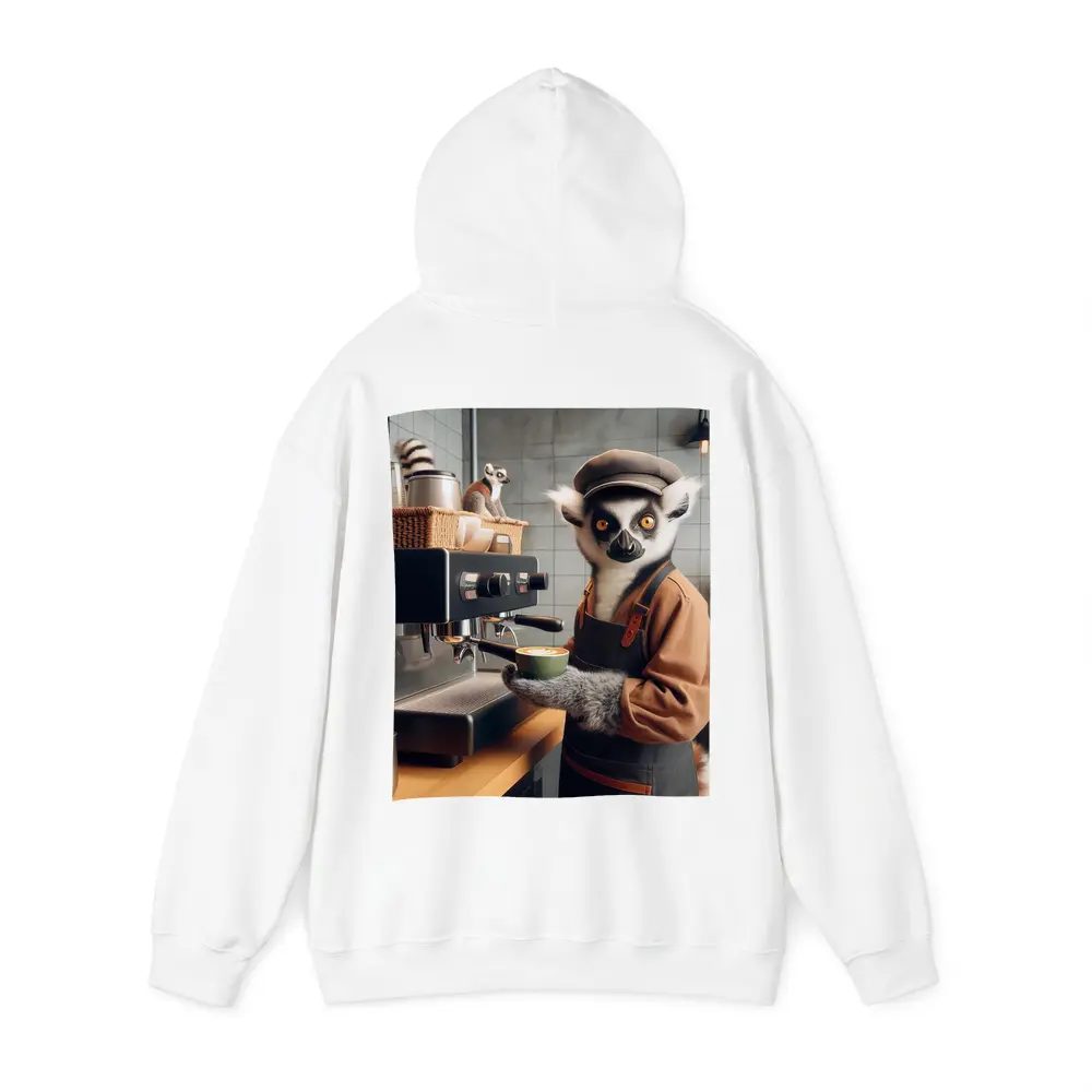 Ring Tailed Lemur Barista Coffee Shop – Hoodies