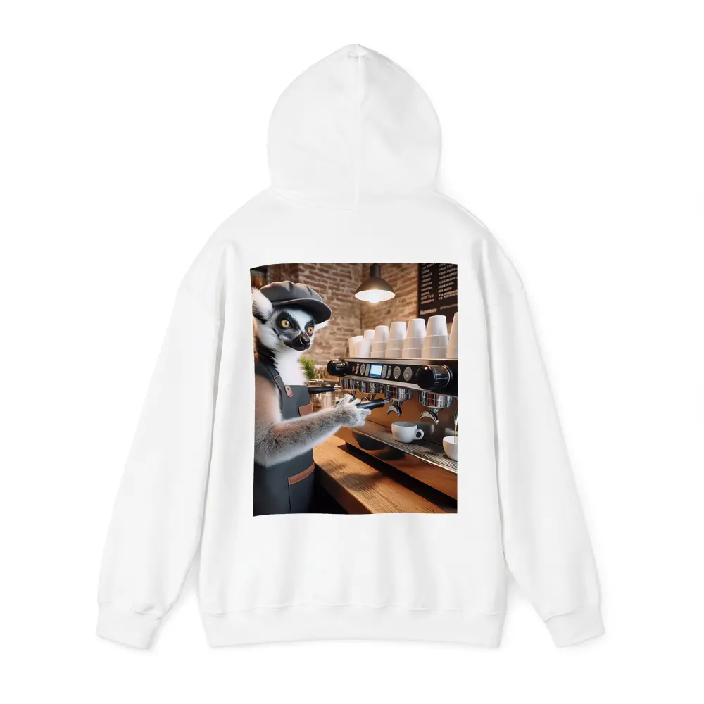 Ring Tailed Lemur Barista Coffee Shop – Hoodies