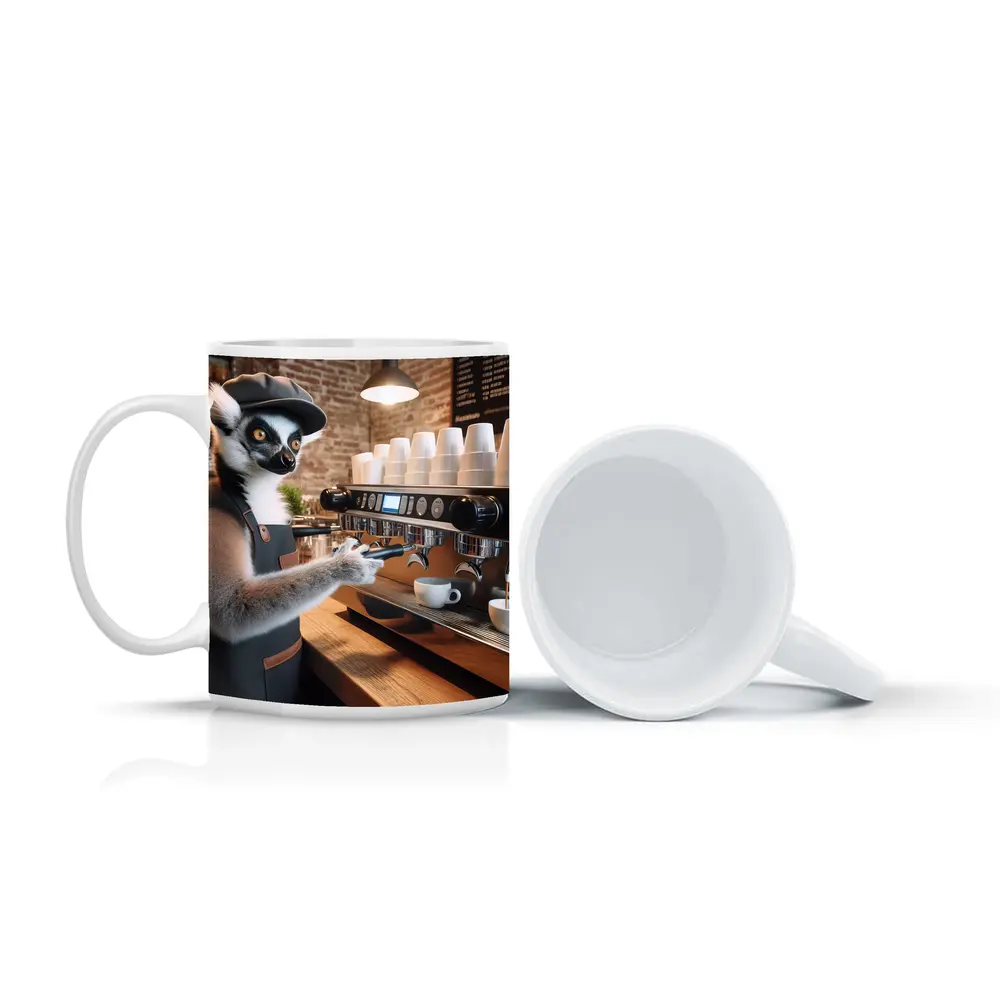 Ring Tailed Lemur Barista Coffee Shop – Mugs