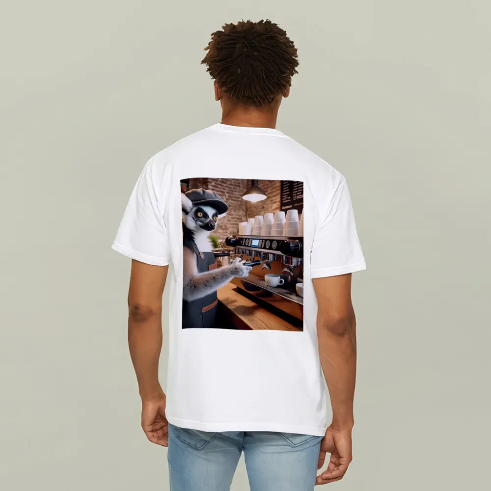 Ring Tailed Lemur Barista Coffee Shop – T-Shirts