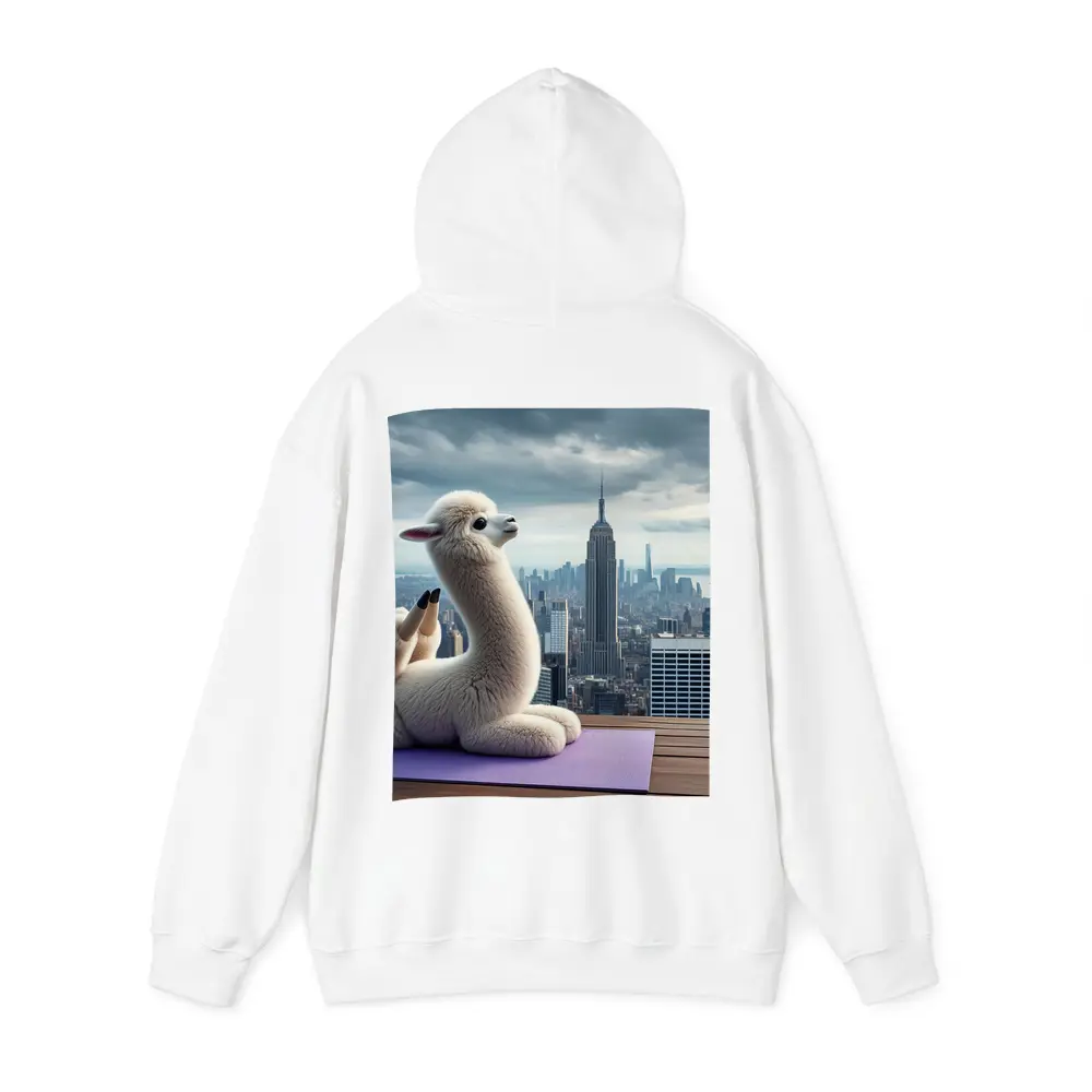 Alpaca Doing Yoga New York City – Hoodies