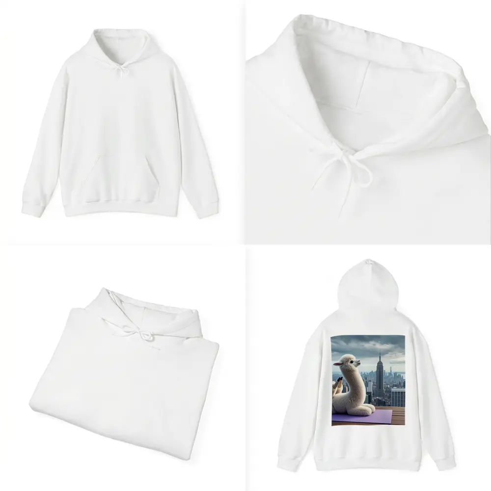 Alpaca Doing Yoga New York City – Hoodies