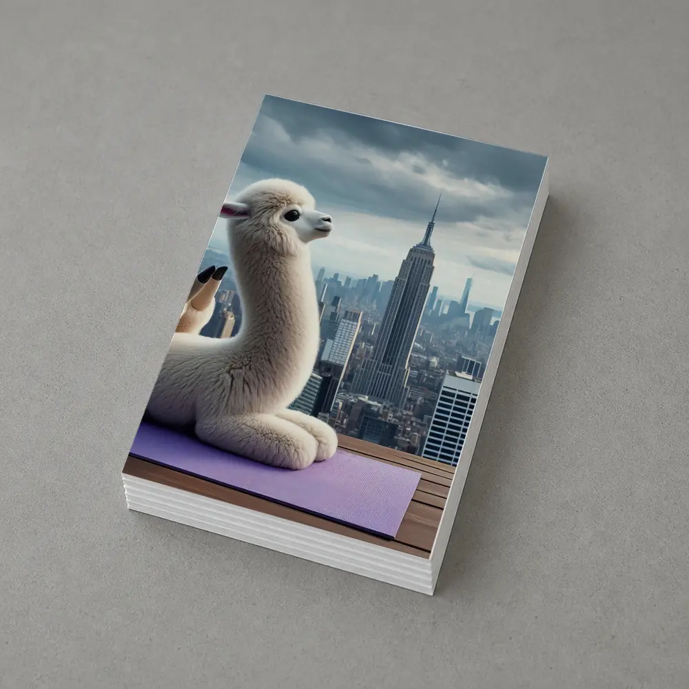 Alpaca Doing Yoga New York City – Postcards