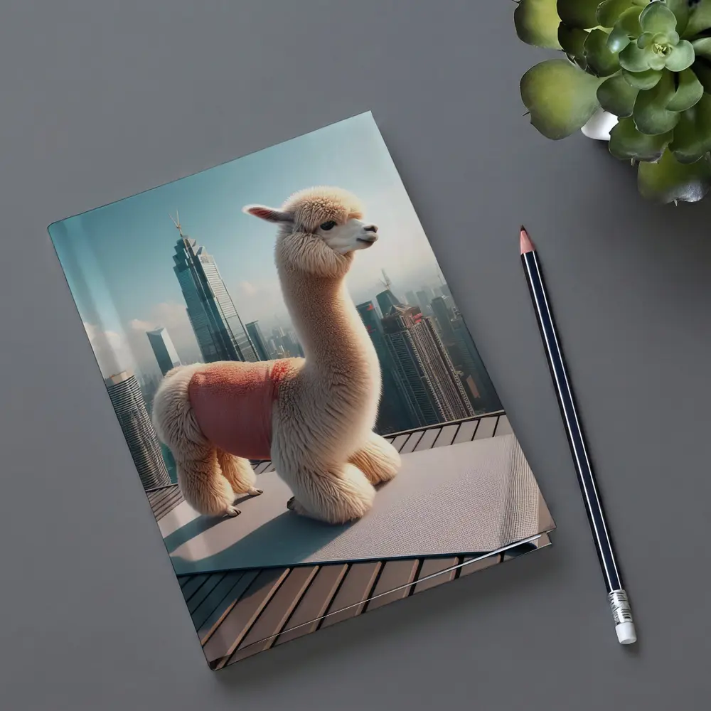 Fluffy Alpaca Yoga Mat City Skyline – Notebooks