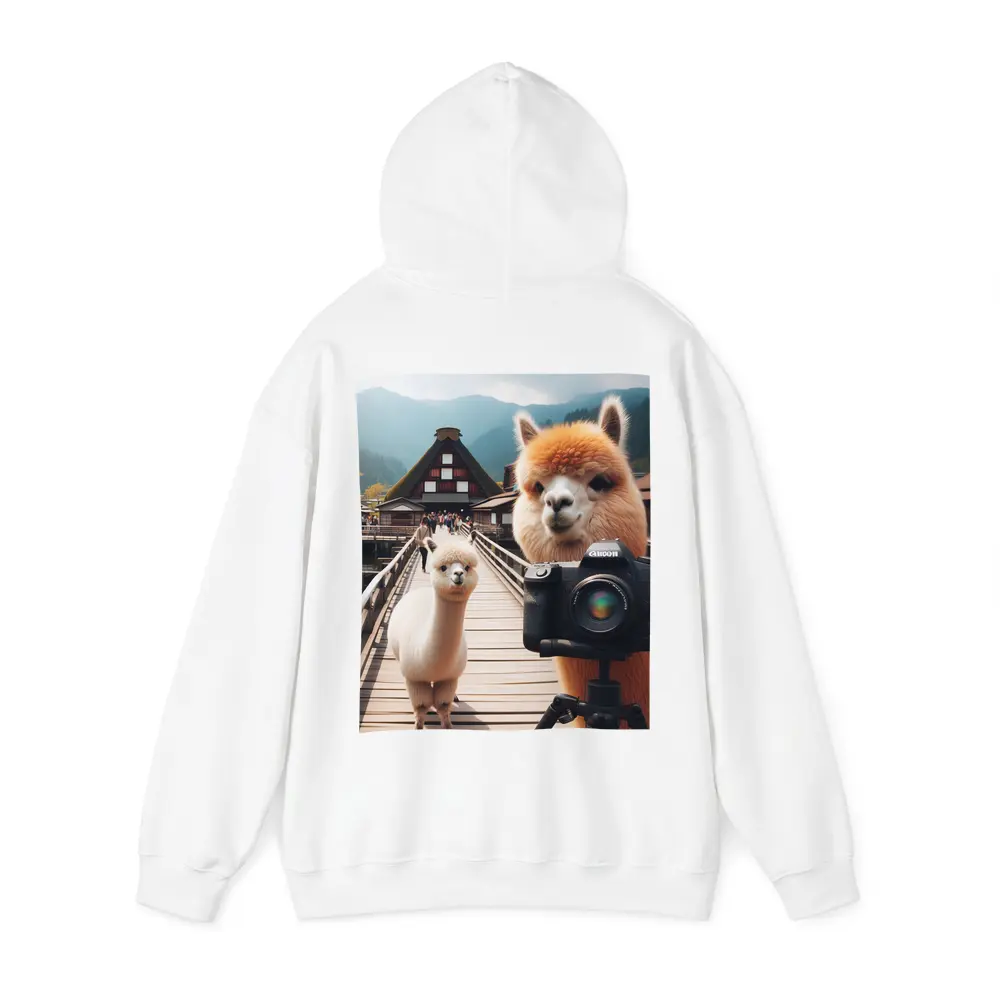 Alpaca Photographer Canon Camera Japan Village – Hoodies