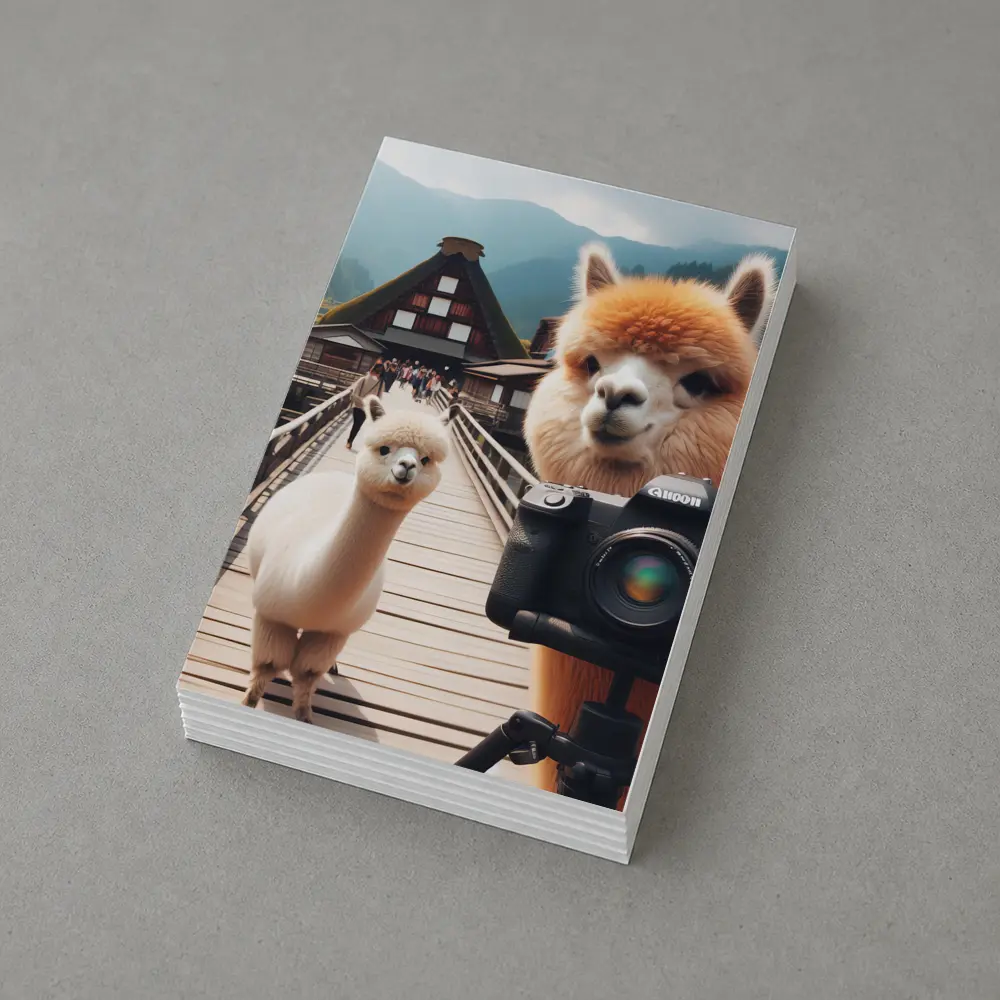 Alpaca Photographer Canon Camera Japan Village – Postcards