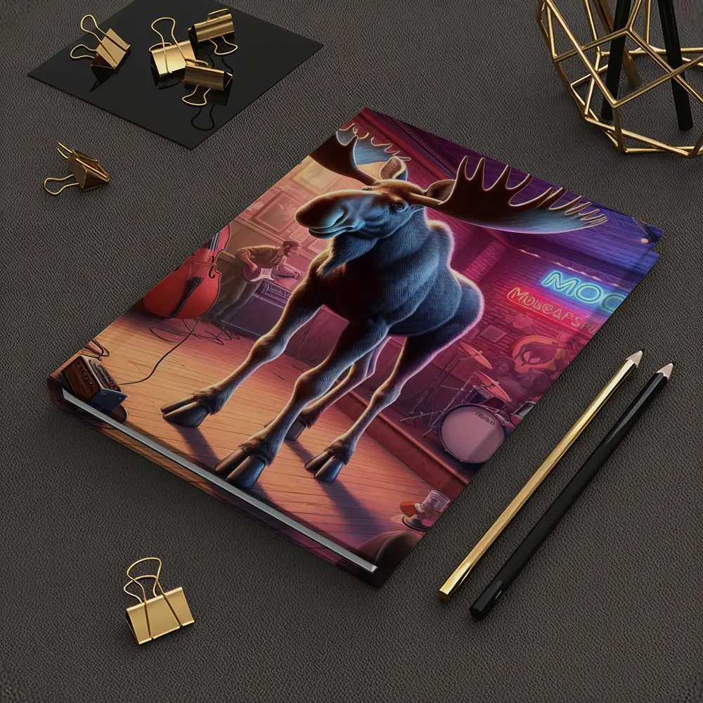 Moose on Stage at Neon Bar – Notebooks