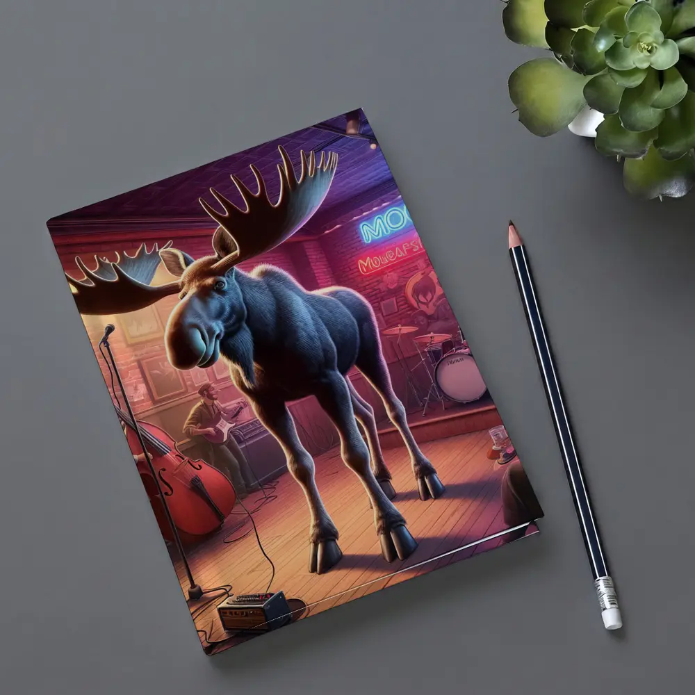 Moose on Stage at Neon Bar – Notebooks