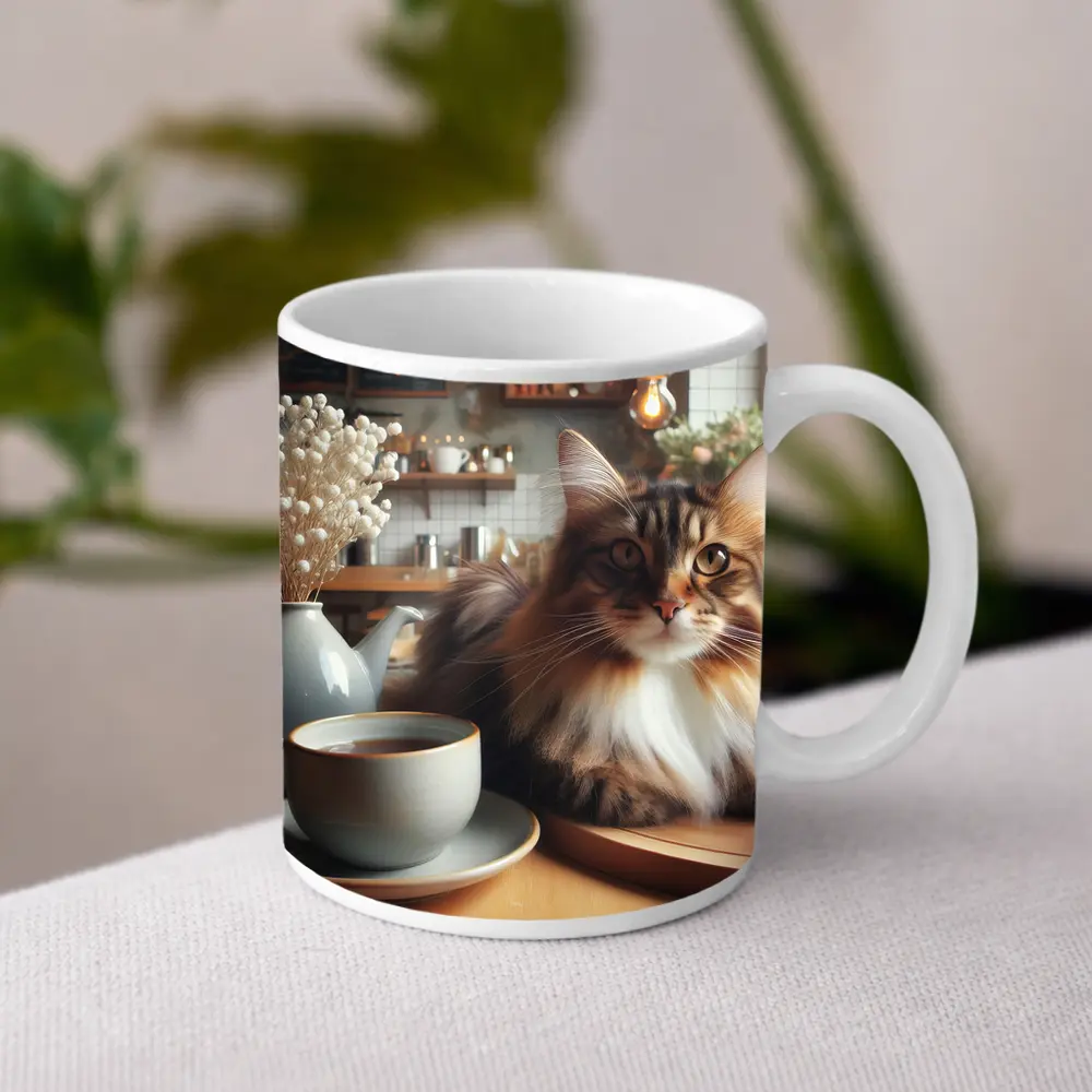Maine Coon Cat Cozy Cafe Coffee Shop – Mugs