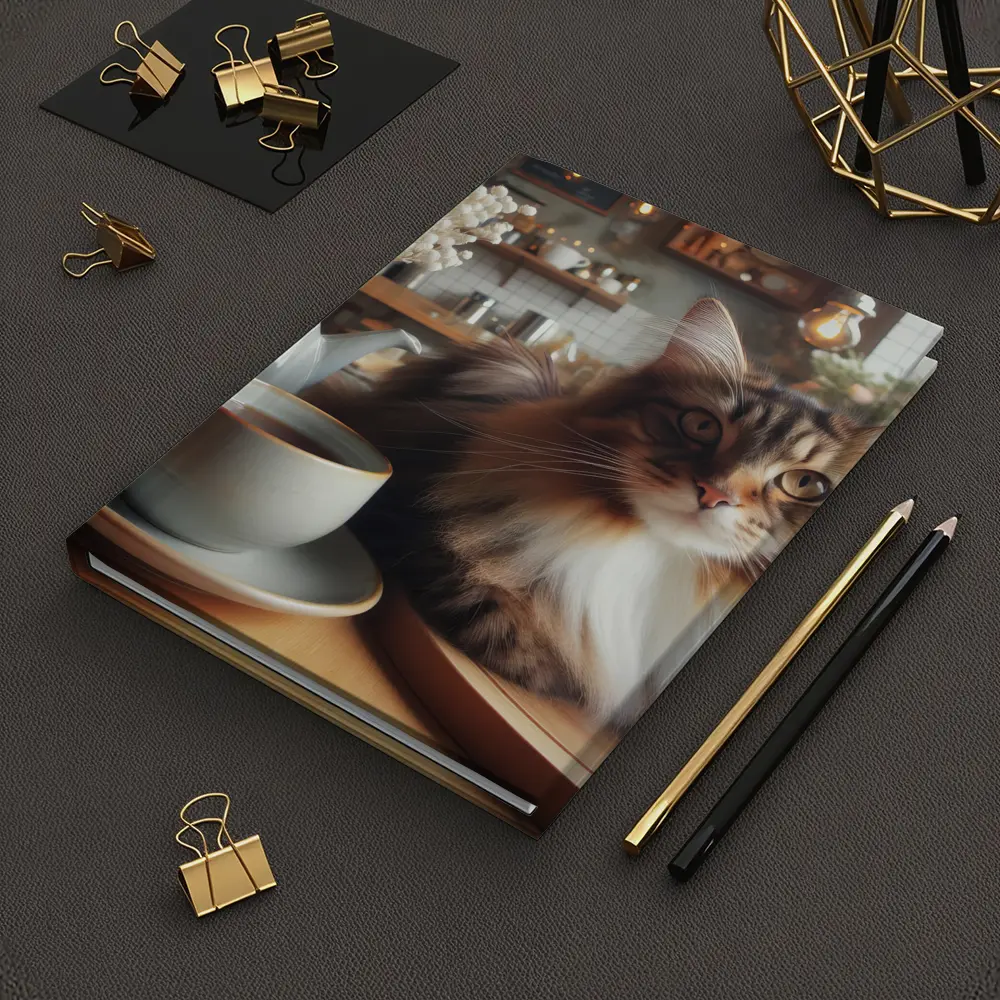 Maine Coon Cat Cozy Cafe Coffee Shop – Notebooks