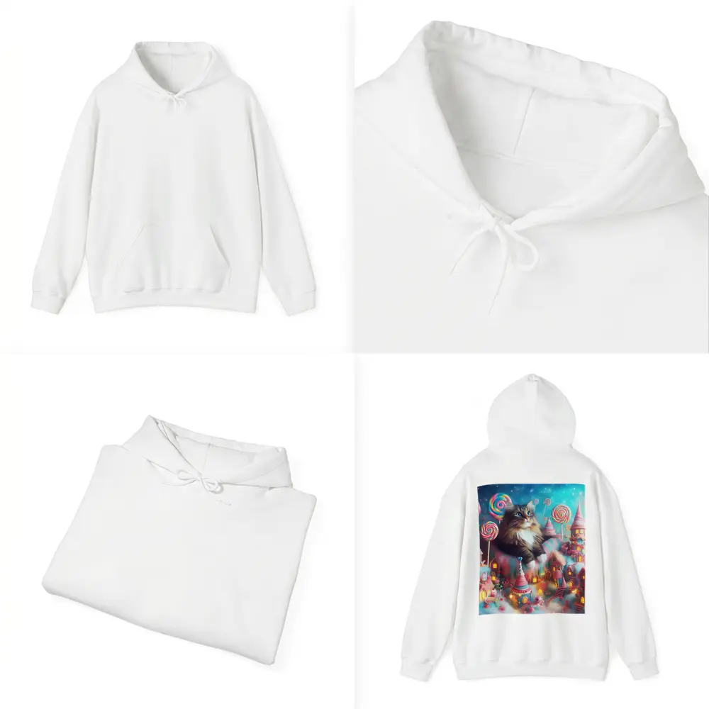 Norwegian Forest Cat Magical Candy Land Fantasy – Hoodies