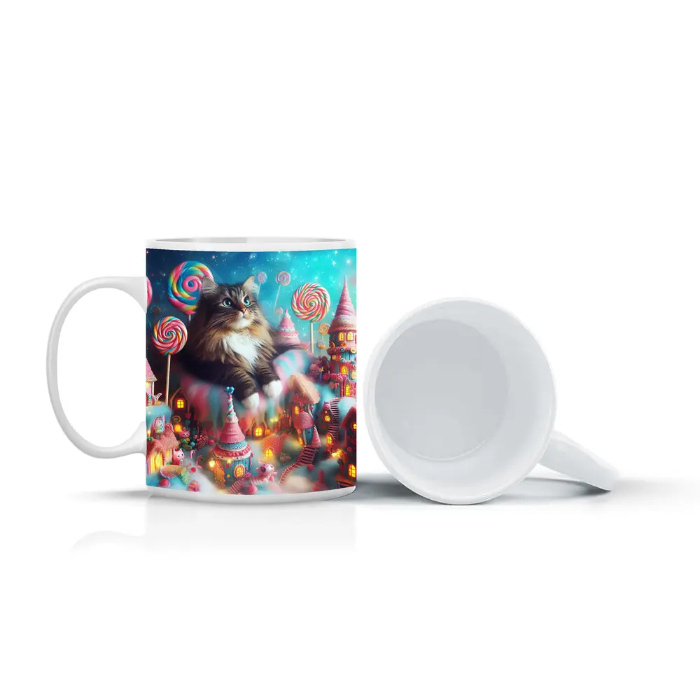 Norwegian Forest Cat Magical Candy Land Fantasy – Mugs