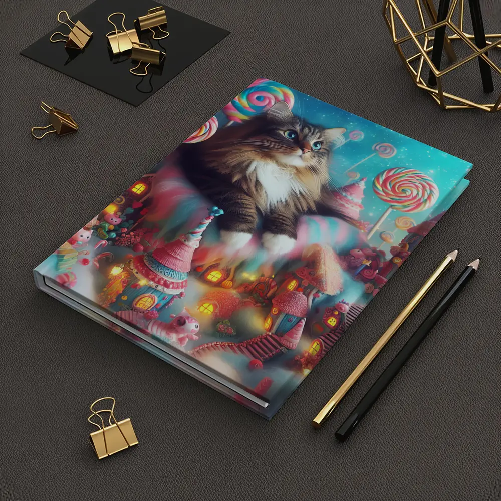 Norwegian Forest Cat Magical Candy Land Fantasy – Notebooks