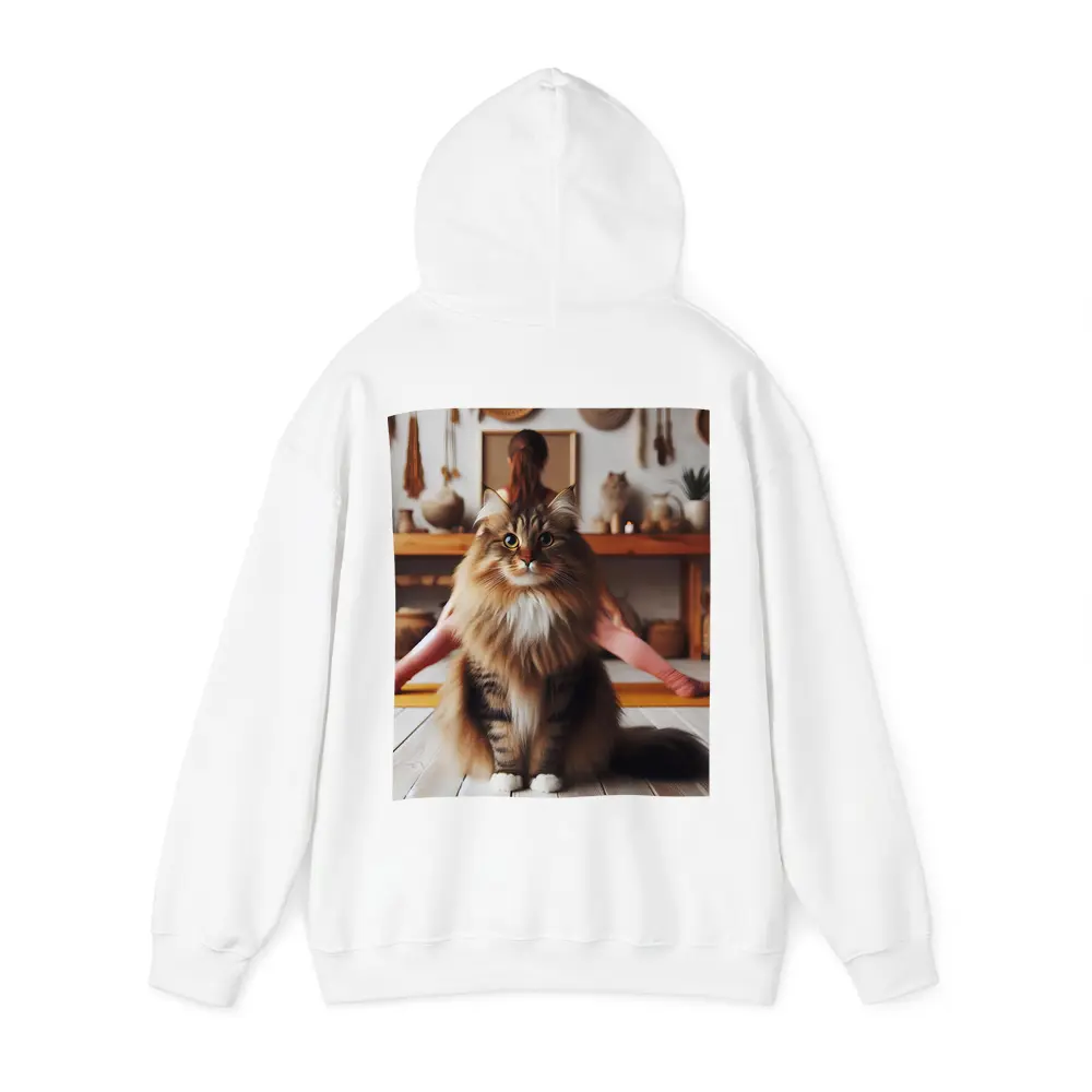 Fluffy Maine Coon Cat Yoga Studio – Hoodies