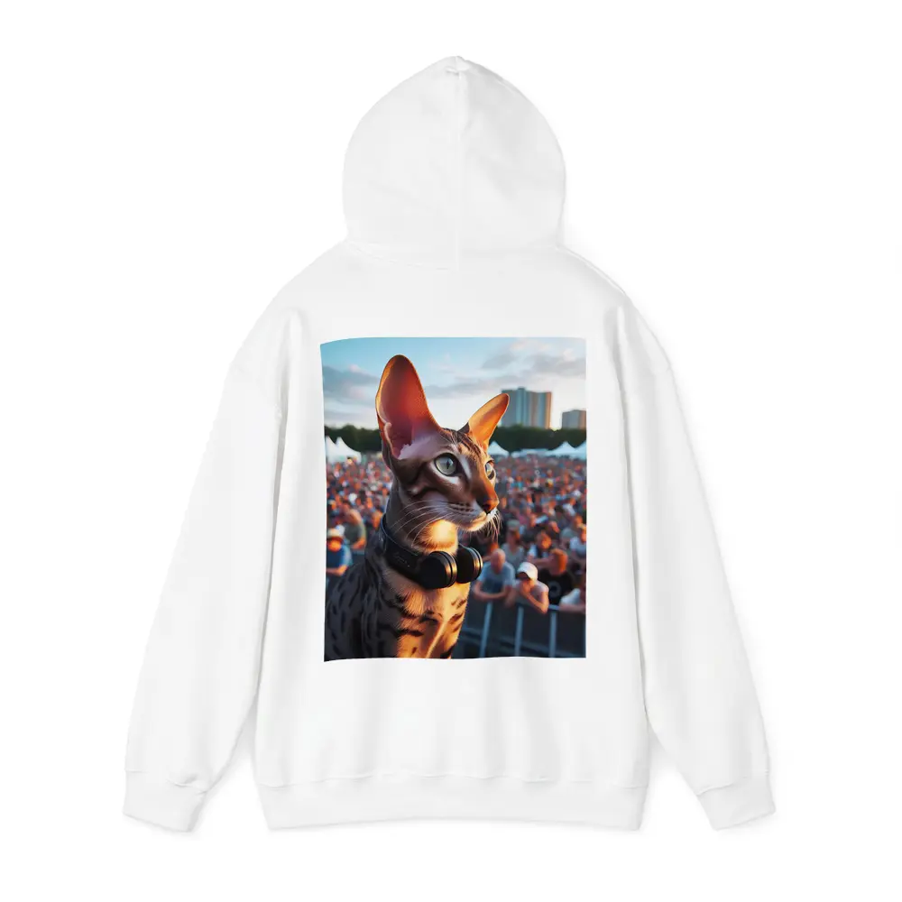 Oriental Shorthair Cat Concert Crowd Music – Hoodies