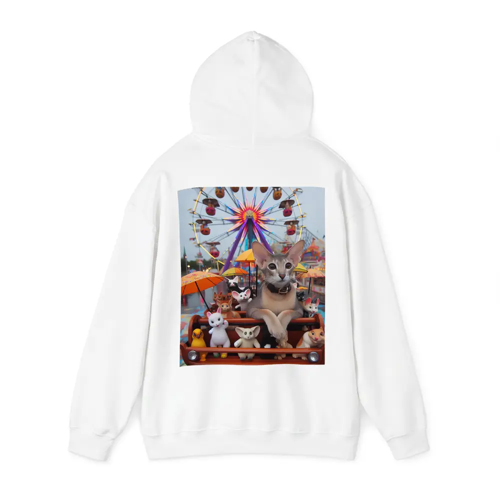 Abyssinian Cat Carnival Ferris Wheel Scene – Hoodies